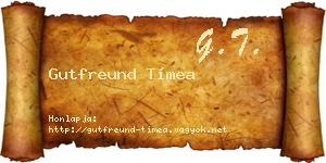 Gutfreund Tímea névjegykártya